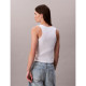 Calvin Klein Γυναικεία αμάνικη μπλούζα Ribbed Cotton Badge Tank Top